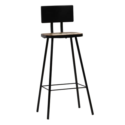 vidaXL Bar Stools 4 pcs Solid Reclaimed Wood - Brown - 45 x 36 x 99 cm - 68086