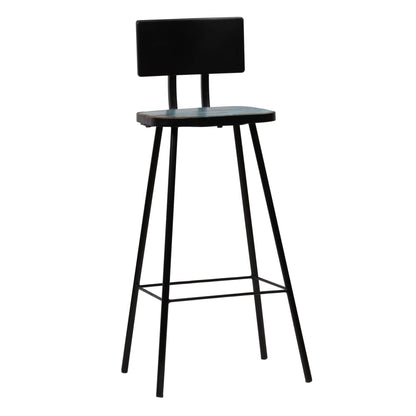 vidaXL Bar Stools 4 pcs Solid Reclaimed Wood - Brown - 45 x 36 x 99 cm - 68086