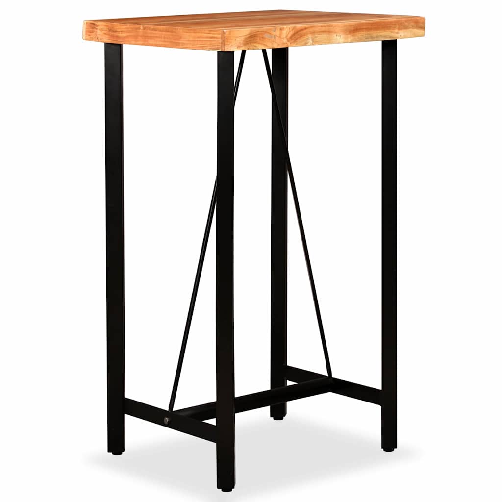 245435 vidaXL Bar Table Solid Acacia Wood 60x60x107 cm - Brown