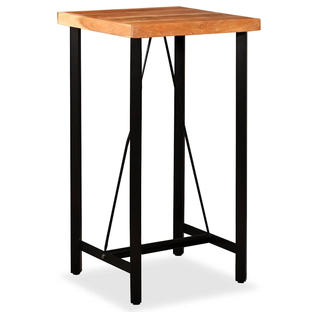 245435 vidaXL Bar Table Solid Acacia Wood 60x60x107 cm - Brown