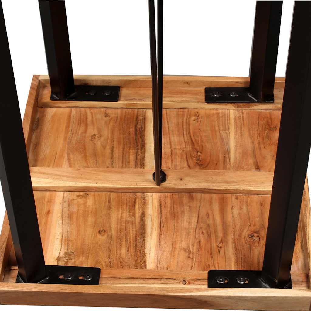 245435 vidaXL Bar Table Solid Acacia Wood 60x60x107 cm - Brown