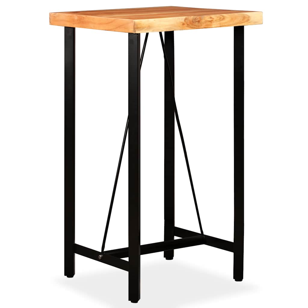 245435 vidaXL Bar Table Solid Acacia Wood 60x60x107 cm - Brown