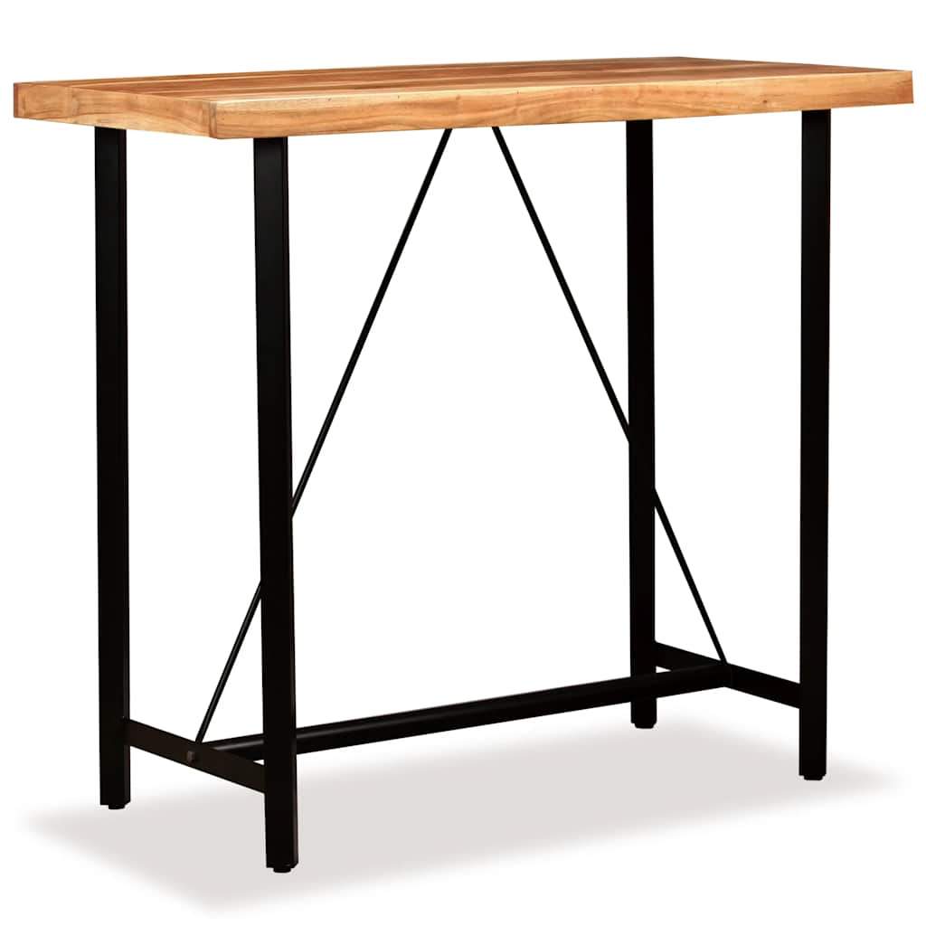 245436 vidaXL Bar Table Solid Acacia Wood 120x60x107 cm - Brown