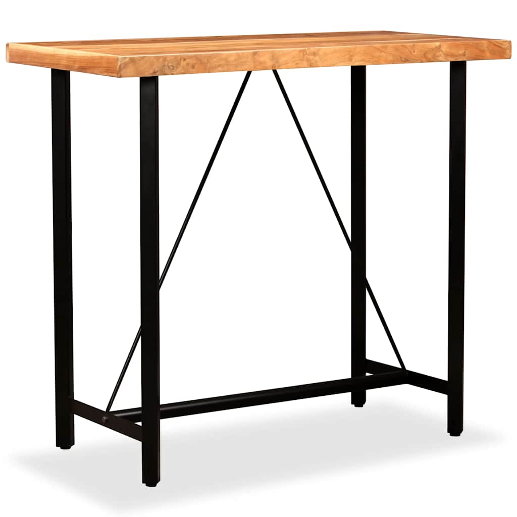 245436 vidaXL Bar Table Solid Acacia Wood 120x60x107 cm - Brown