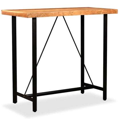 245436 vidaXL Bar Table Solid Acacia Wood 120x60x107 cm - Brown