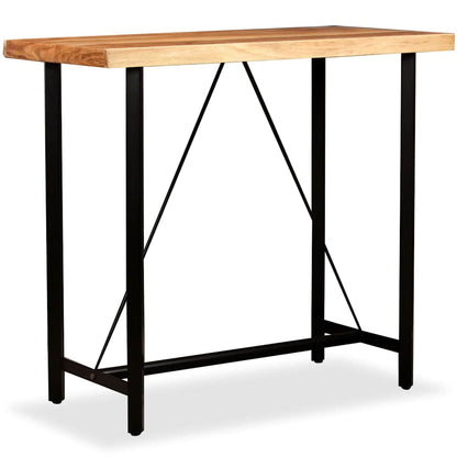 245436 vidaXL Bar Table Solid Acacia Wood 120x60x107 cm - Brown