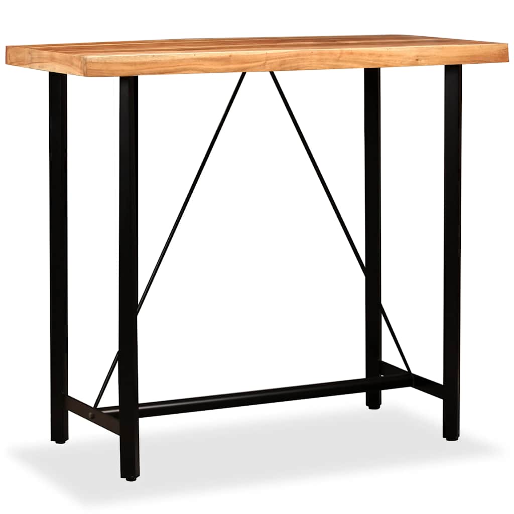 245436 vidaXL Bar Table Solid Acacia Wood 120x60x107 cm - Brown