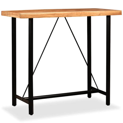 245436 vidaXL Bar Table Solid Acacia Wood 120x60x107 cm - Brown