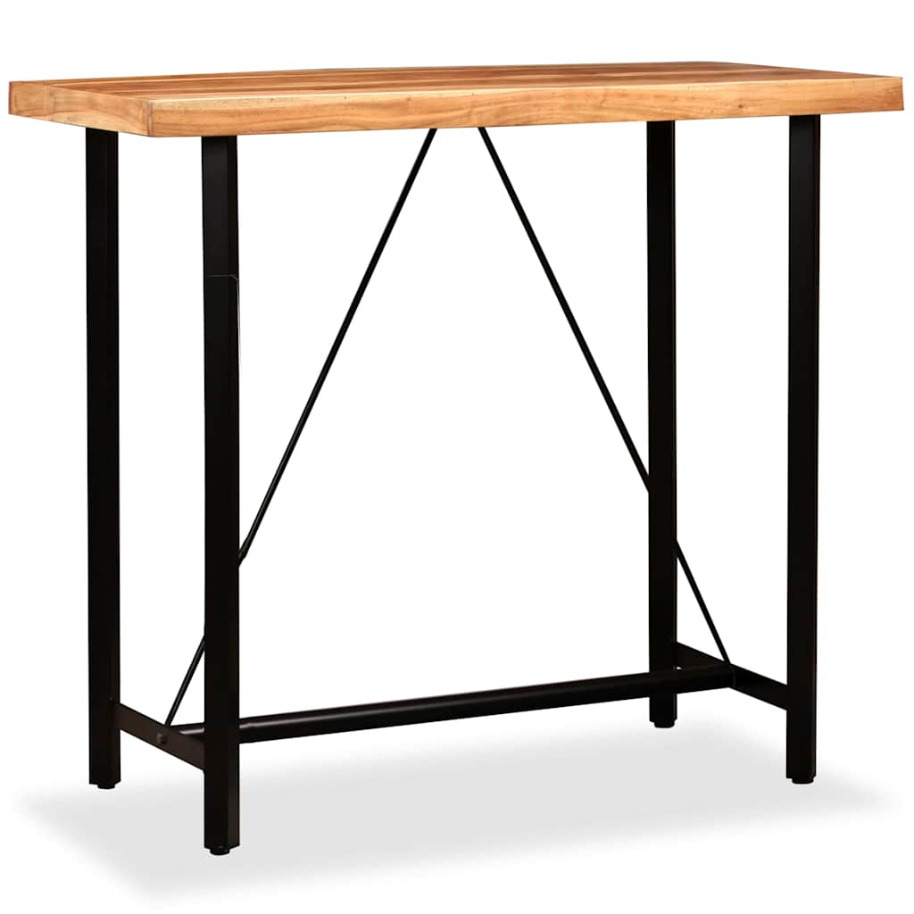 245436 vidaXL Bar Table Solid Acacia Wood 120x60x107 cm - Brown