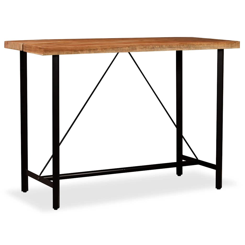 245437 vidaXL Bar Table Solid Acacia Wood 150x70x107 cm - Brown