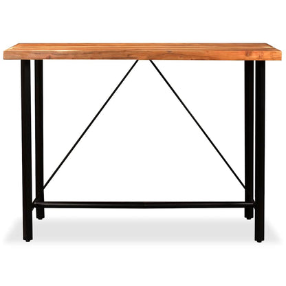 245437 vidaXL Bar Table Solid Acacia Wood 150x70x107 cm - Brown