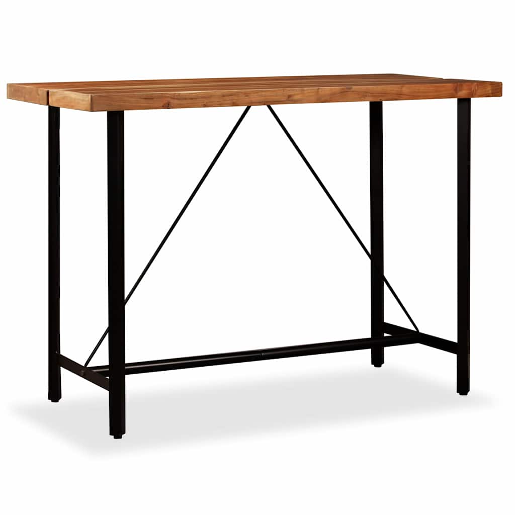 245437 vidaXL Bar Table Solid Acacia Wood 150x70x107 cm - Brown