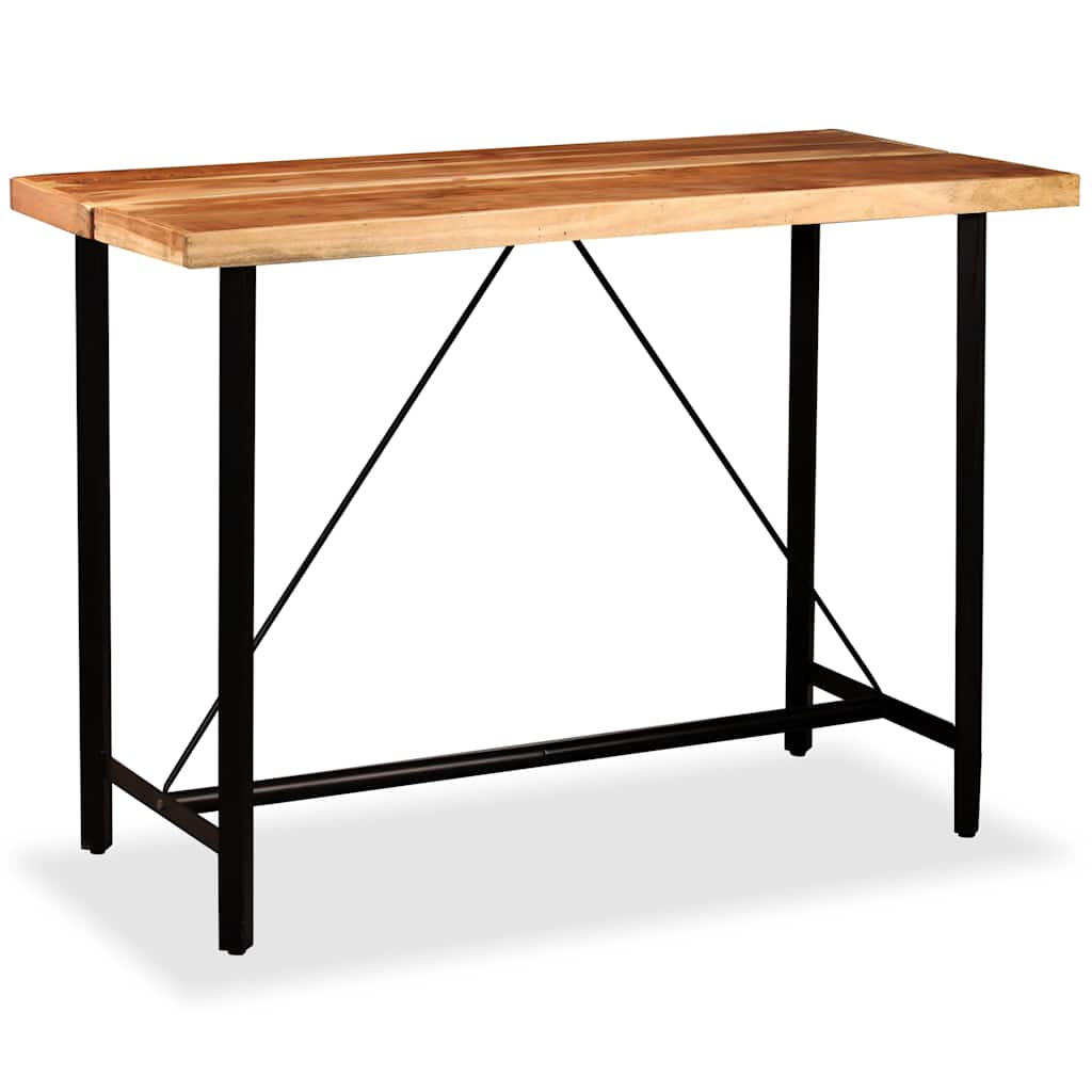 245437 vidaXL Bar Table Solid Acacia Wood 150x70x107 cm - Brown