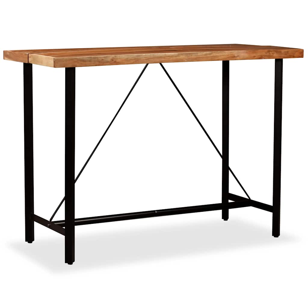 245437 vidaXL Bar Table Solid Acacia Wood 150x70x107 cm - Brown