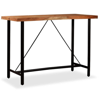 245437 vidaXL Bar Table Solid Acacia Wood 150x70x107 cm - Brown