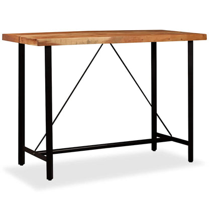 245437 vidaXL Bar Table Solid Acacia Wood 150x70x107 cm - Brown