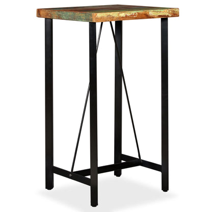 245439 vidaXL Bar Table Solid Reclaimed Wood 60x60x107 cm - Brown
