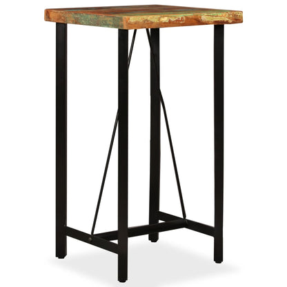 245439 vidaXL Bar Table Solid Reclaimed Wood 60x60x107 cm - Brown