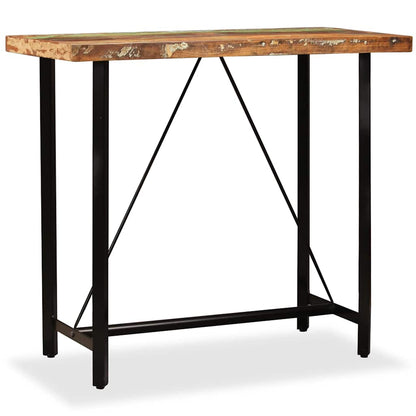 245440 vidaXL Bar Table Solid Reclaimed Wood 120x60x107 cm - Brown