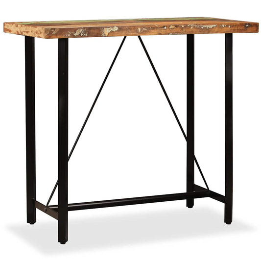 245440 vidaXL Bar Table Solid Reclaimed Wood 120x60x107 cm - Brown