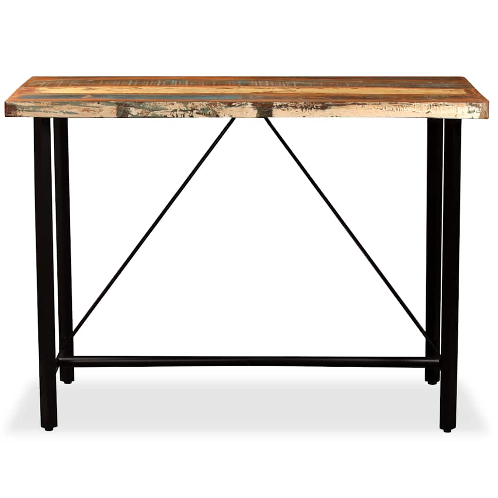 245440 vidaXL Bar Table Solid Reclaimed Wood 120x60x107 cm - Brown