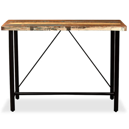 245440 vidaXL Bar Table Solid Reclaimed Wood 120x60x107 cm - Brown