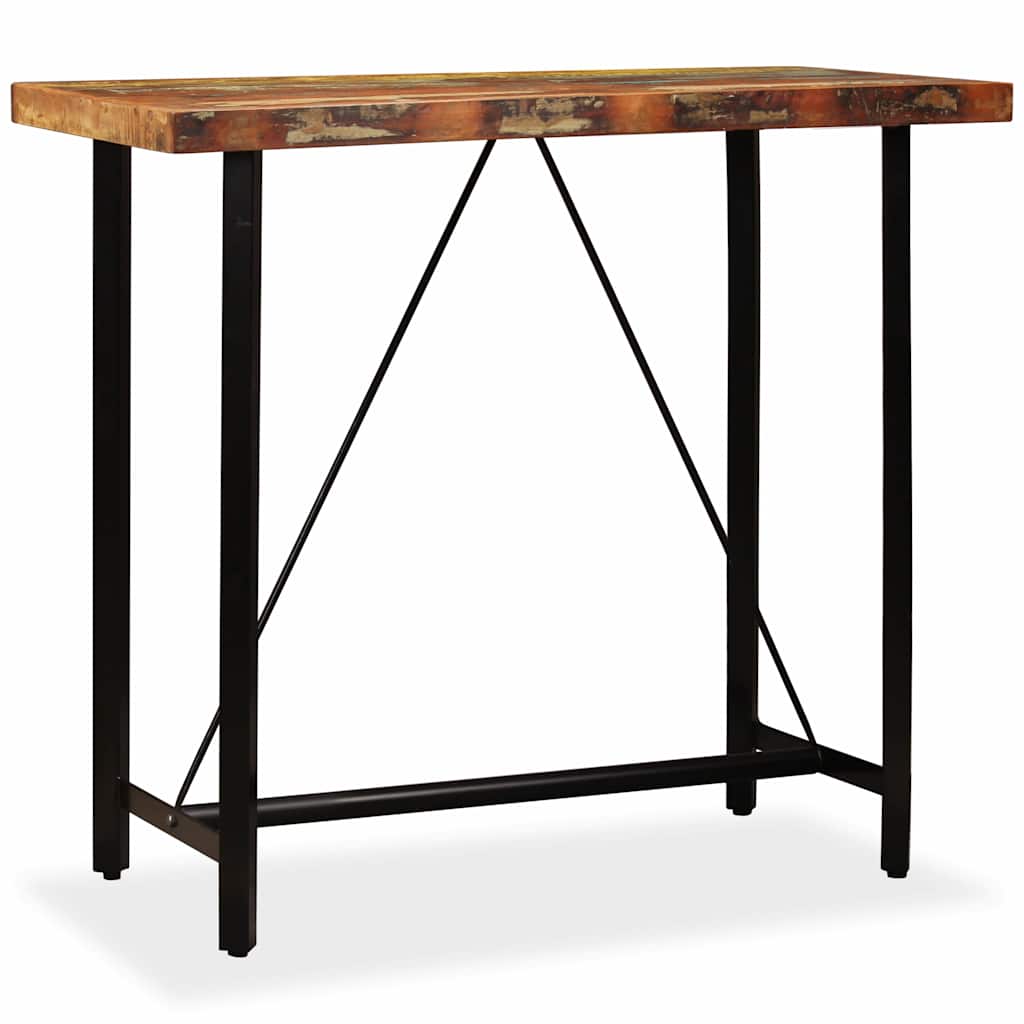 245440 vidaXL Bar Table Solid Reclaimed Wood 120x60x107 cm - Brown