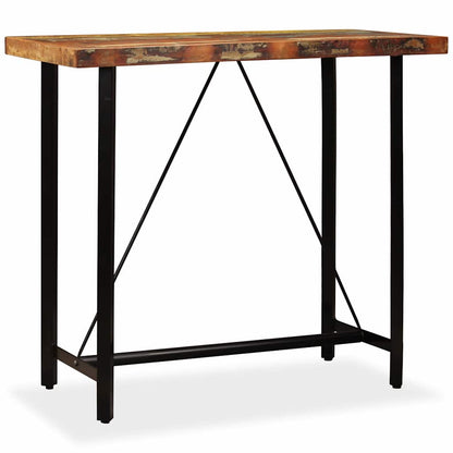 245440 vidaXL Bar Table Solid Reclaimed Wood 120x60x107 cm - Brown