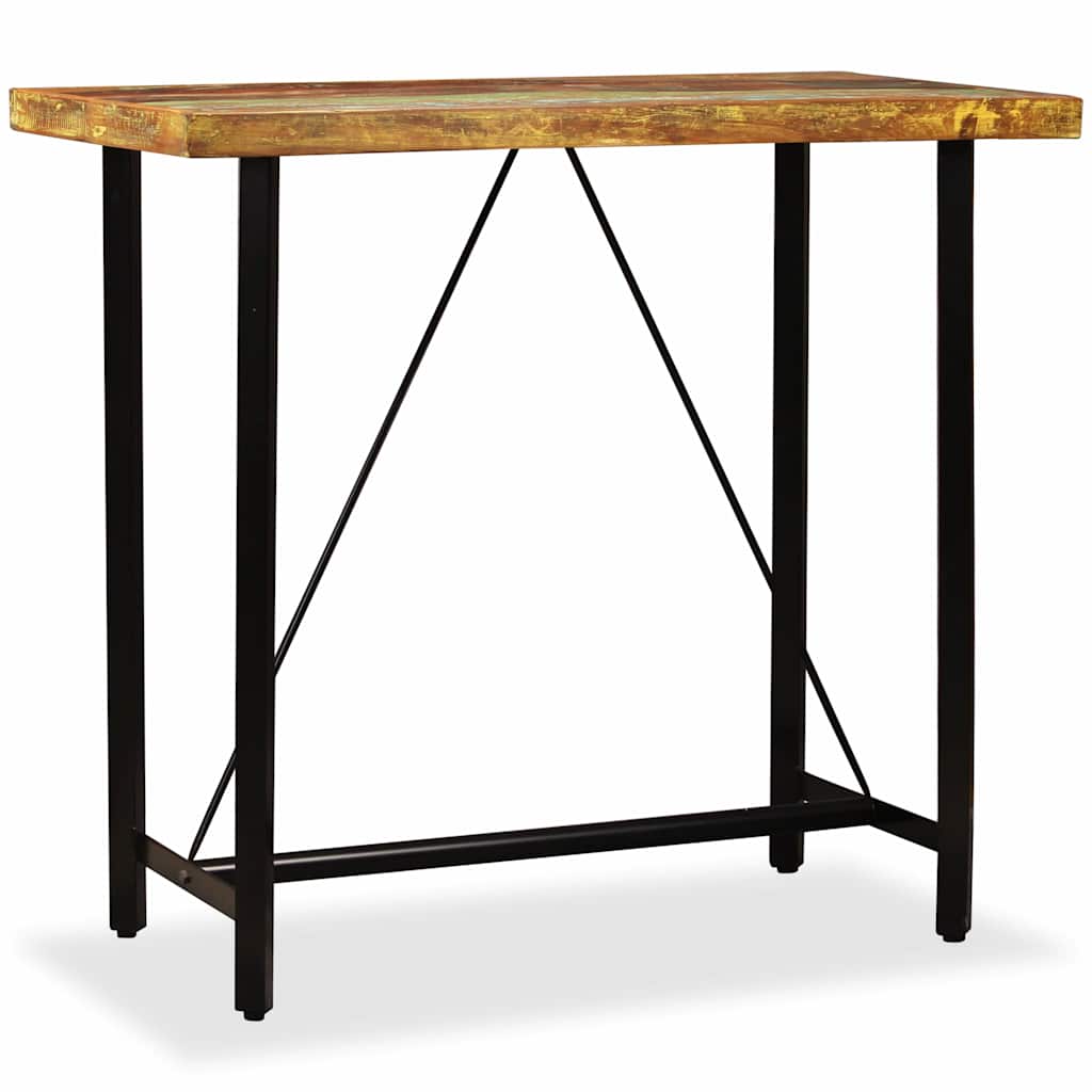 245440 vidaXL Bar Table Solid Reclaimed Wood 120x60x107 cm - Brown