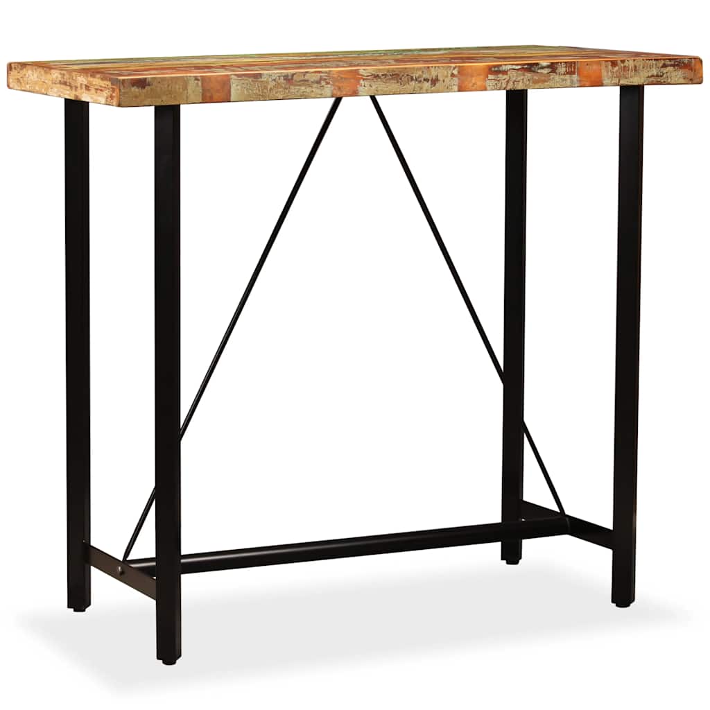 245440 vidaXL Bar Table Solid Reclaimed Wood 120x60x107 cm - Brown