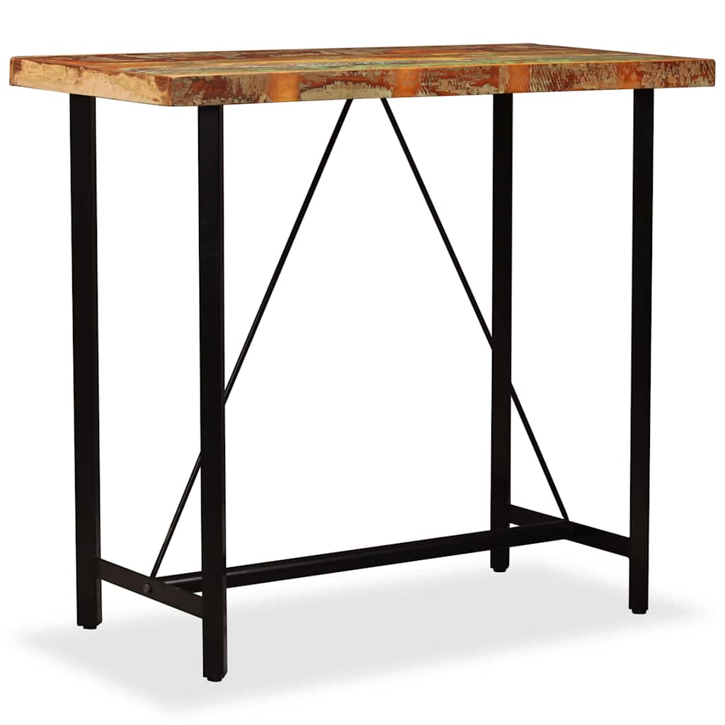 245440 vidaXL Bar Table Solid Reclaimed Wood 120x60x107 cm - Brown