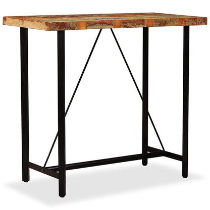 245440 vidaXL Bar Table Solid Reclaimed Wood 120x60x107 cm - Brown