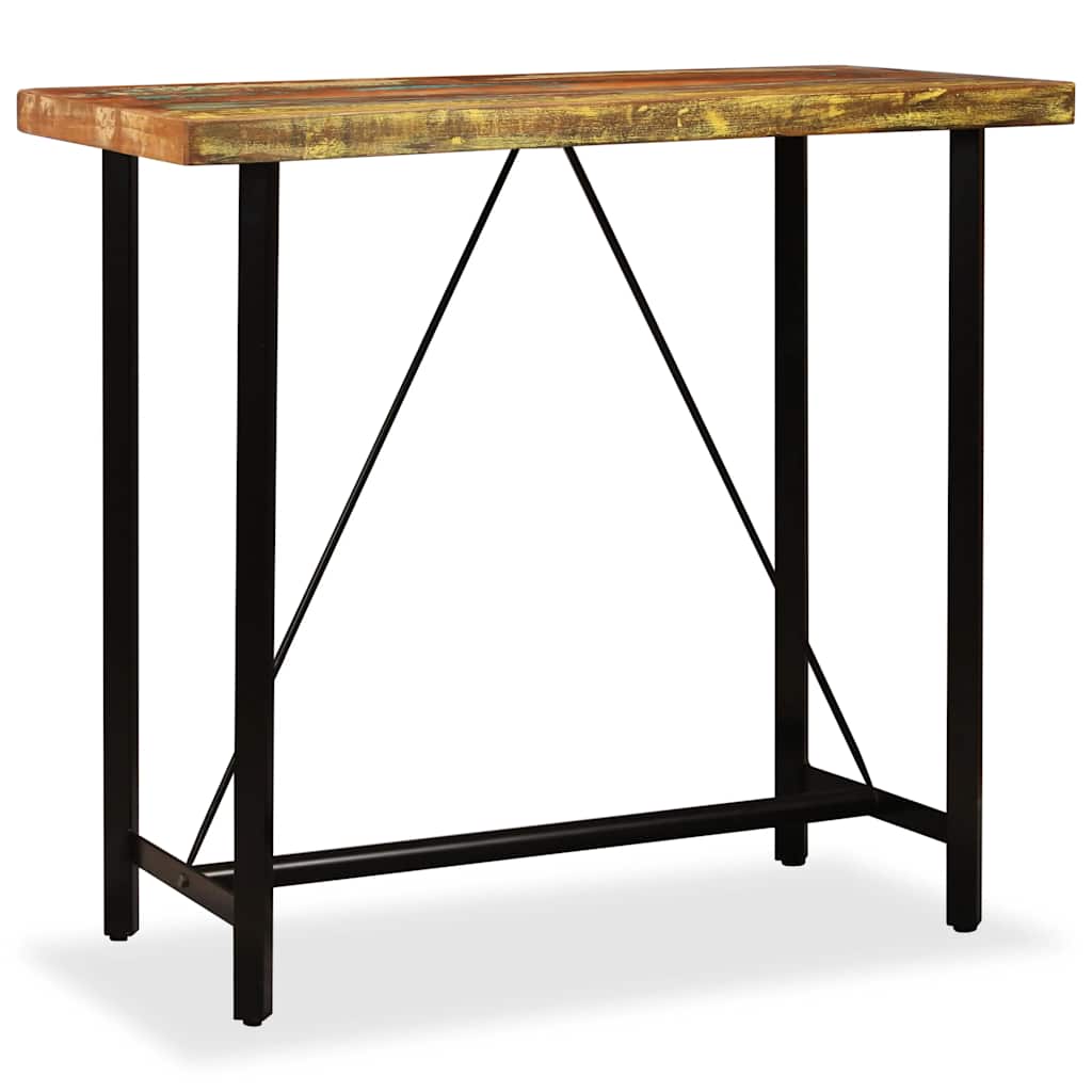 245440 vidaXL Bar Table Solid Reclaimed Wood 120x60x107 cm - Brown