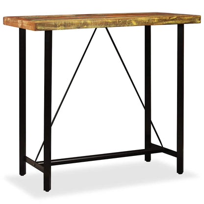 245440 vidaXL Bar Table Solid Reclaimed Wood 120x60x107 cm - Brown