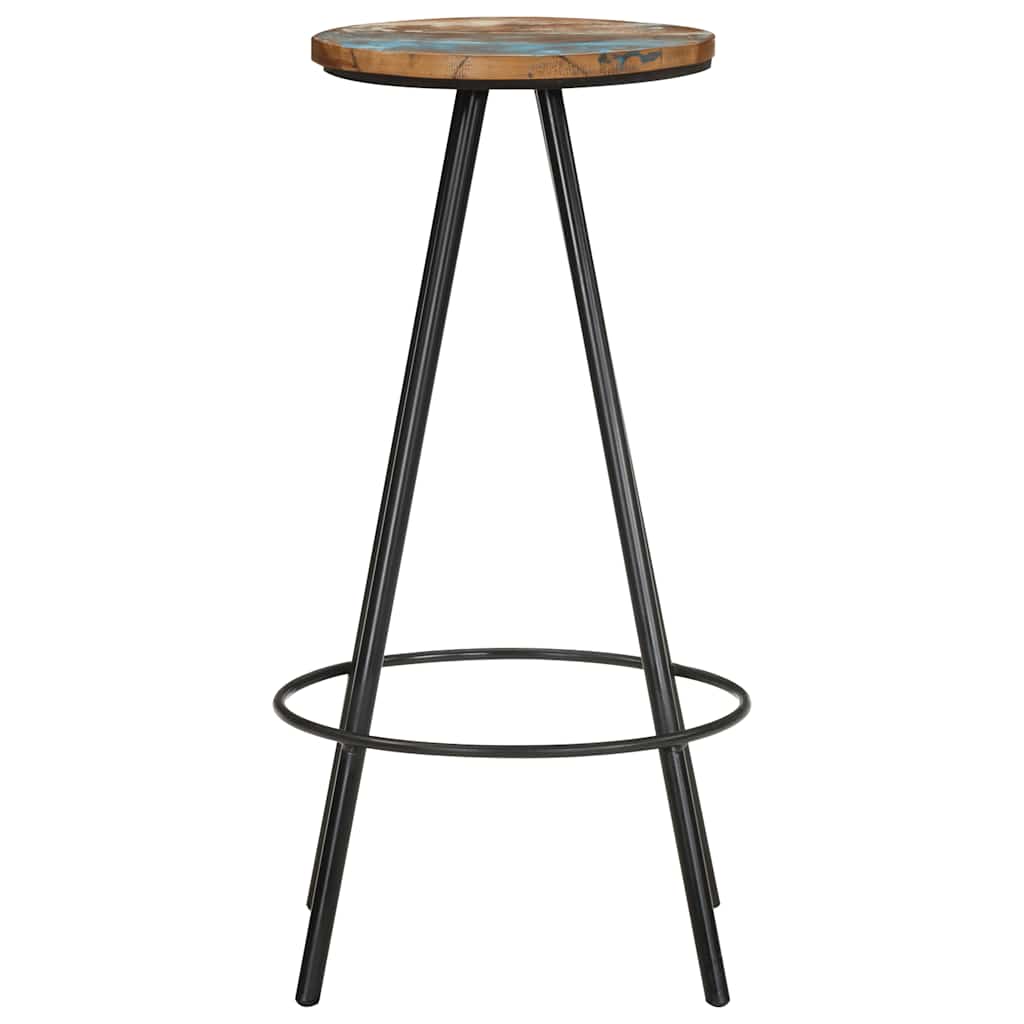 vidaXL Bar Stools 2 pcs Solid Reclaimed Wood - Brown - 30 x 76 x 30 cm