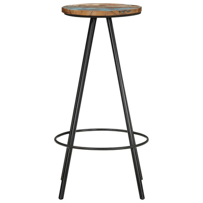 vidaXL Bar Stools 2 pcs Solid Reclaimed Wood - Brown - 30 x 76 x 30 cm
