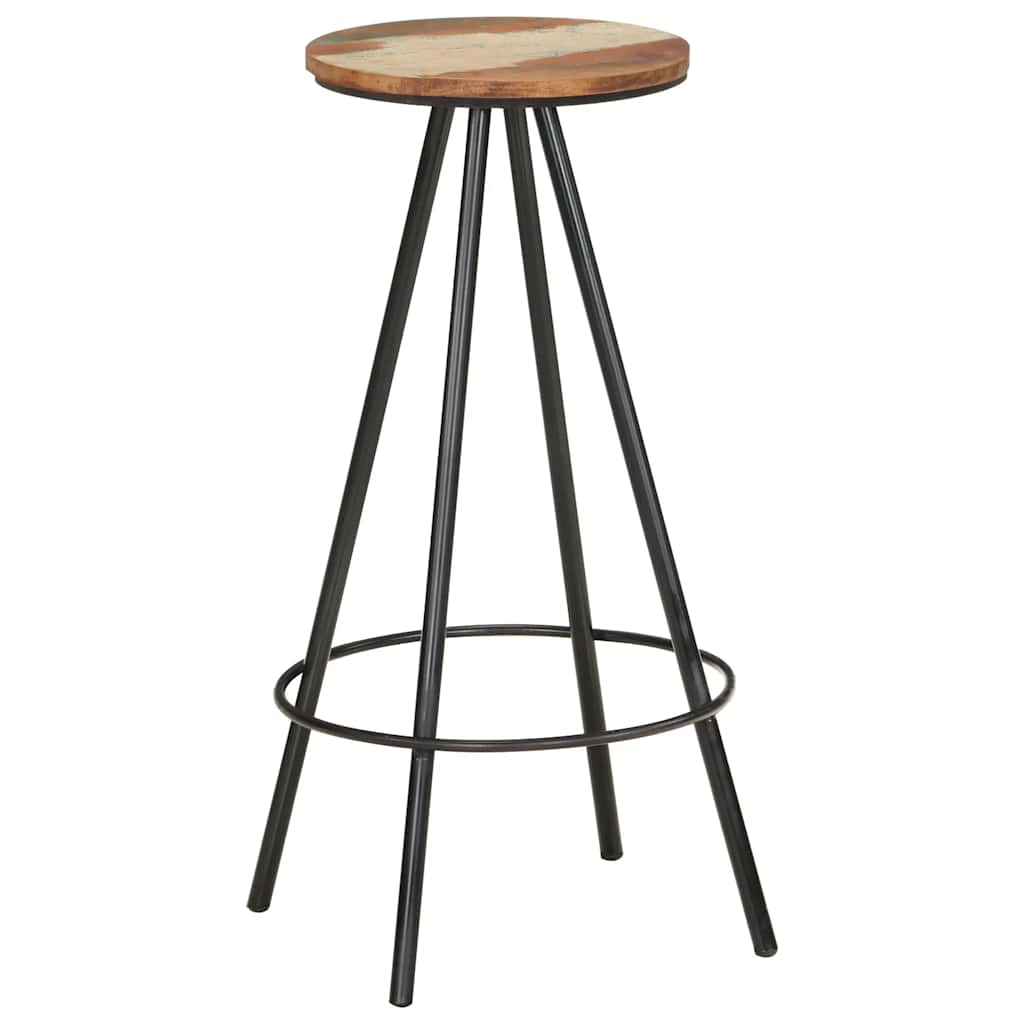 vidaXL Bar Stools 4 pcs Solid Reclaimed Wood - Brown - 30 x 76 x 30 cm