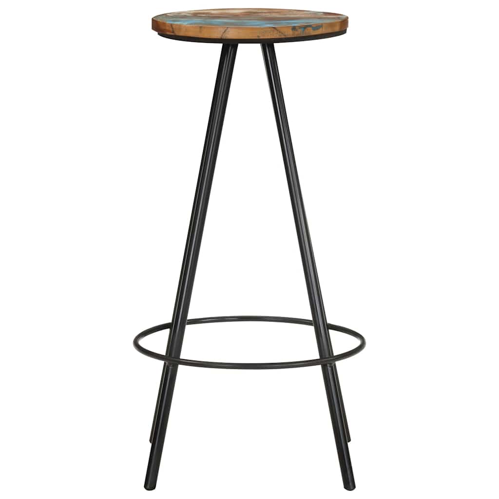 vidaXL Bar Stools 4 pcs Solid Reclaimed Wood - Brown - 30 x 76 x 30 cm