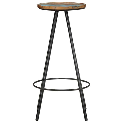vidaXL Bar Stools 4 pcs Solid Reclaimed Wood - Brown - 30 x 76 x 30 cm
