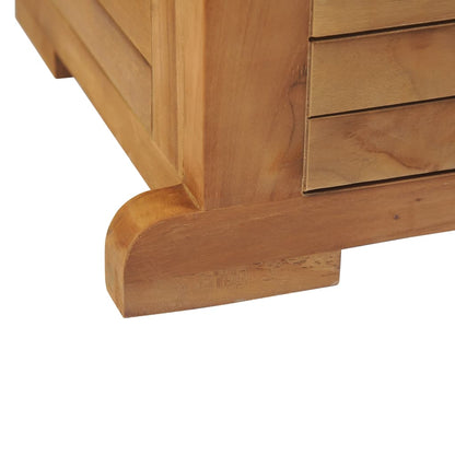 vidaXL Folding Bar Table 155x53x105 cm Solid Teak Wood - Brown