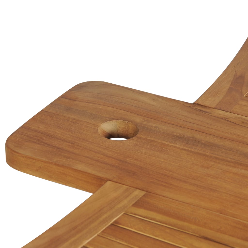 vidaXL Folding Bar Table 155x53x105 cm Solid Teak Wood - Brown