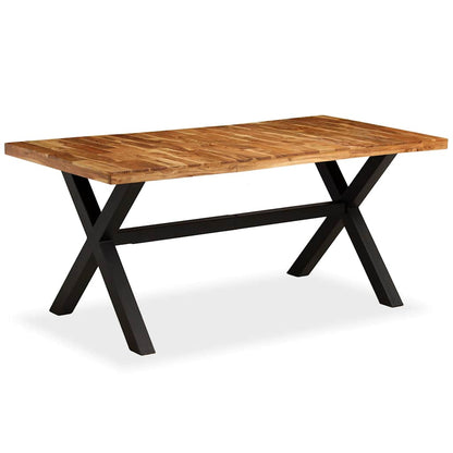 245640 vidaXL Dining Table Solid Acacia and Mango Wood 180x90x76 cm - Brown