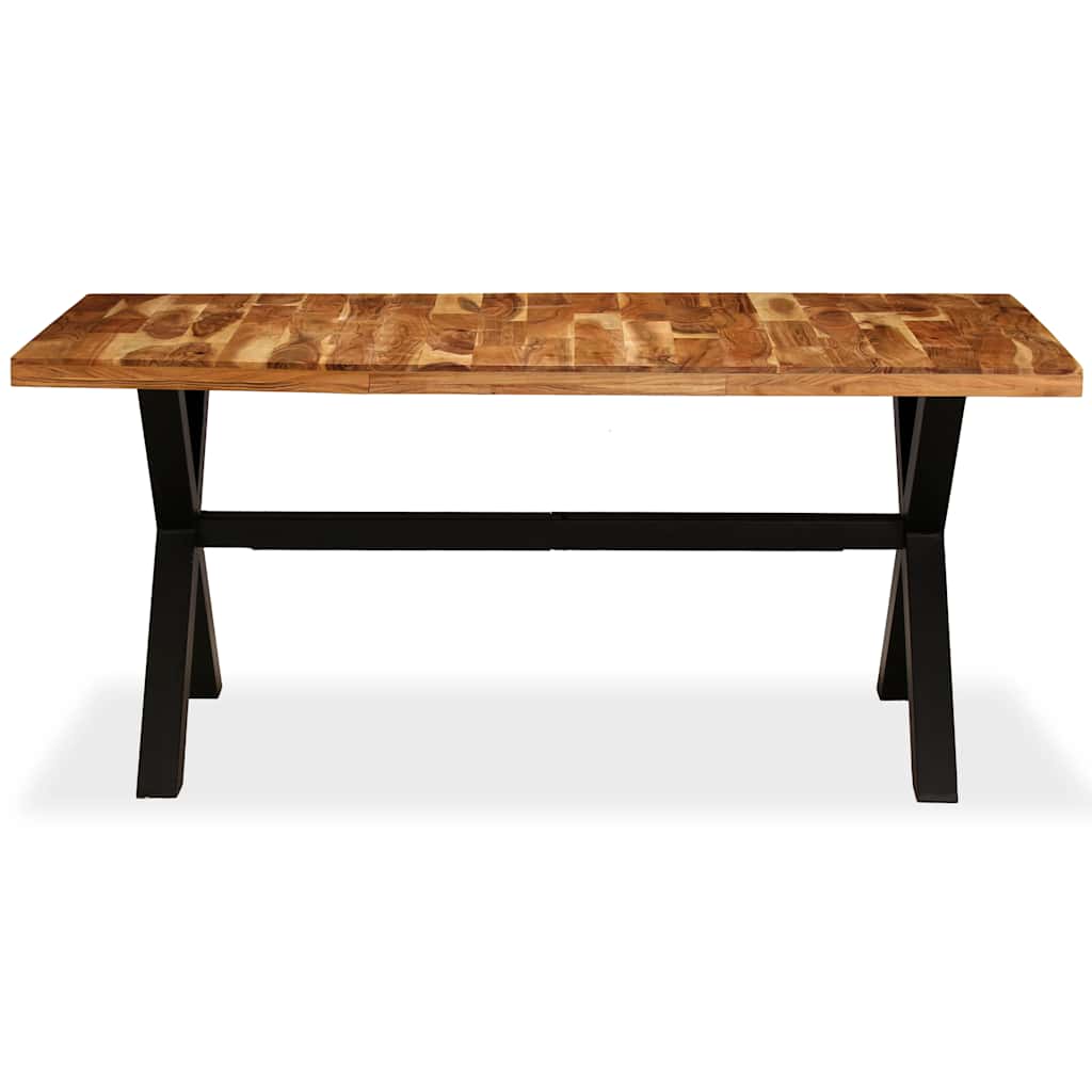 245640 vidaXL Dining Table Solid Acacia and Mango Wood 180x90x76 cm - Brown