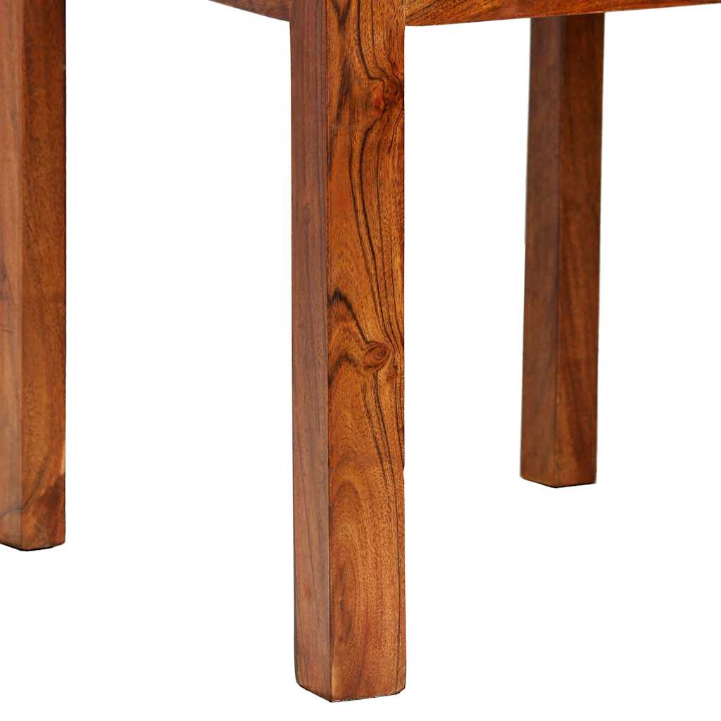 vidaXL Dining Chairs 2 pcs Solid Wood with Honey Finish Modern - Brown - 43 x 43 x 104 cm