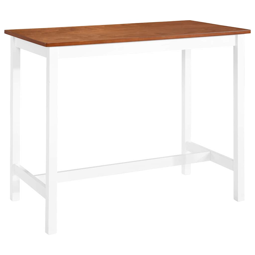 245548 vidaXL Bar Table Solid Wood 108x60x91 cm - Brown