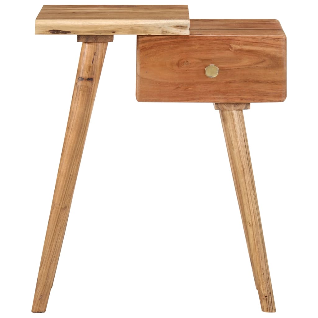 vidaXL Bedside Table Solid Acacia Wood 45x32x55 cm - Brown