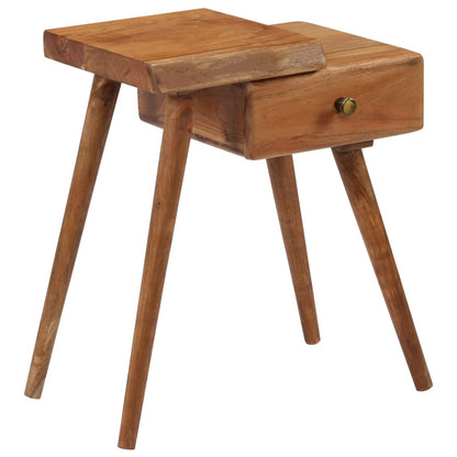 vidaXL Bedside Table Solid Acacia Wood 45x32x55 cm - Brown