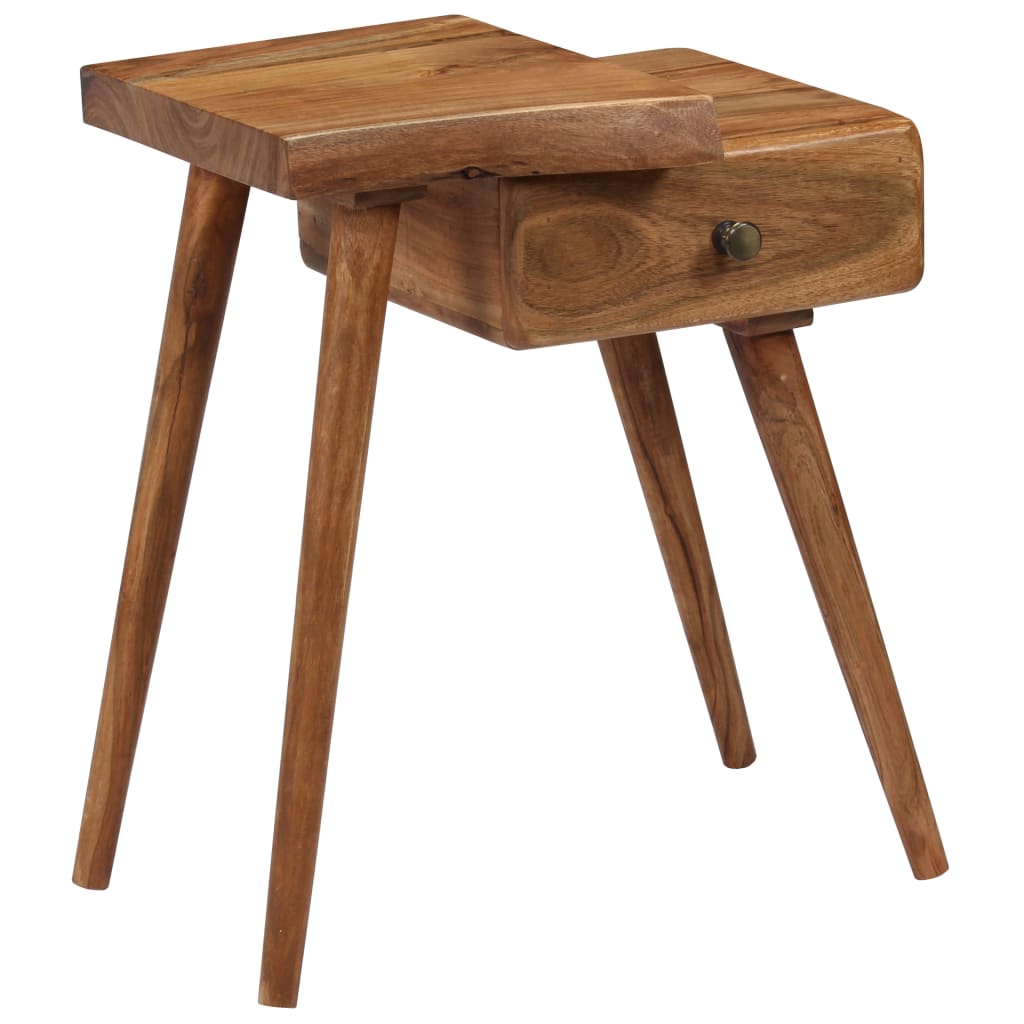 vidaXL Bedside Table Solid Acacia Wood 45x32x55 cm - Brown