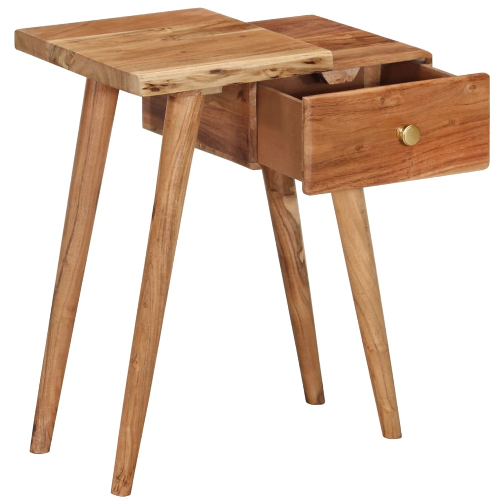 vidaXL Bedside Table Solid Acacia Wood 45x32x55 cm - Brown