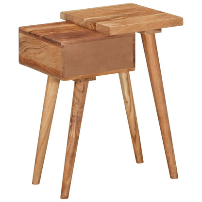 vidaXL Bedside Table Solid Acacia Wood 45x32x55 cm - Brown